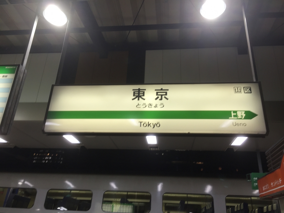鉄道乗車記録「長岡駅から東京駅」駅名看板の写真(2) by ユースケ 撮影日時:2015年08月22日