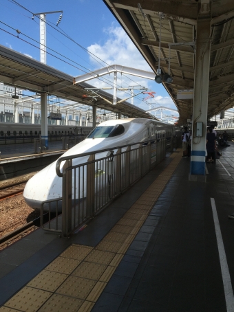 岡山駅から広島駅の乗車記録(乗りつぶし)写真