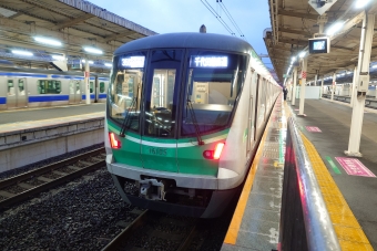 我孫子駅から新松戸駅の乗車記録(乗りつぶし)写真
