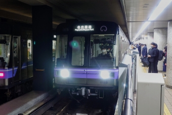 栄駅から名古屋港駅の乗車記録(乗りつぶし)写真