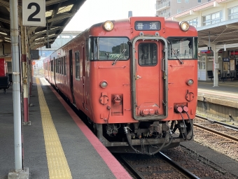 益田駅から東萩駅の乗車記録(乗りつぶし)写真