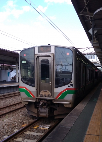 郡山駅から福島駅の乗車記録(乗りつぶし)写真