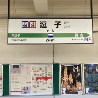逗子駅から東京駅の乗車記録(乗りつぶし)写真