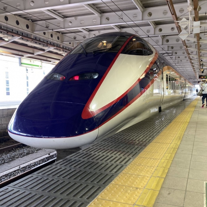 鉄道乗車記録の写真:乗車した列車(外観)(3)        「E3系仙カタL65編成。新庄駅1番線。」