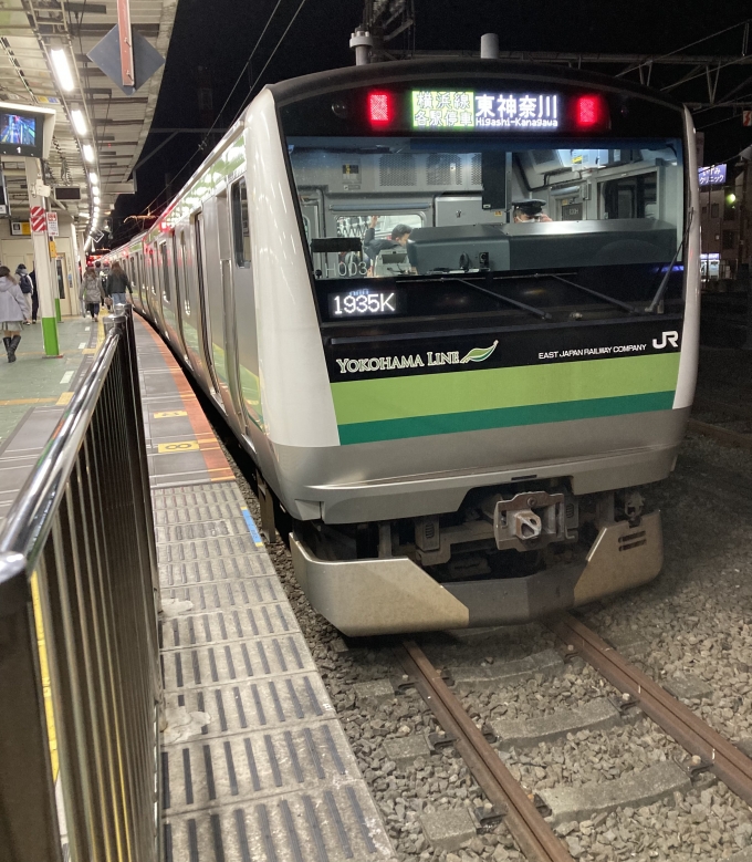 鉄道乗車記録の写真:乗車した列車(外観)(3)        「E233系横クラH003編成。八王子駅6番線。」