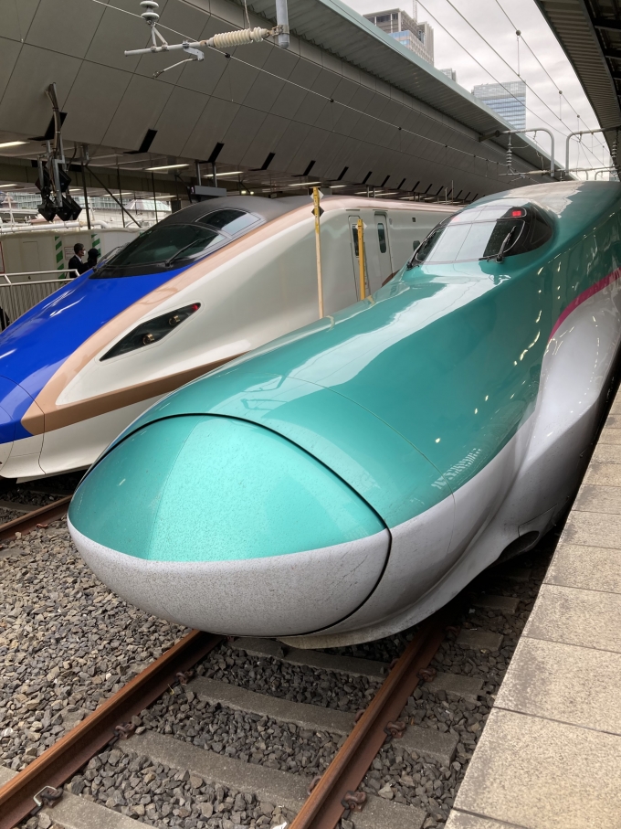 鉄道乗車記録の写真:乗車した列車(外観)(3)        「E5系仙セシU46編成。東京駅23番線。」