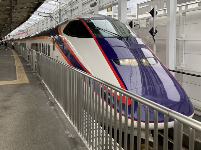 鉄道乗車記録の写真:乗車した列車(外観)(3)        「E3系仙カタL54編成。福島駅14番線。」