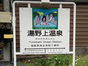 湯野上温泉駅から塔のへつり駅の乗車記録(乗りつぶし)写真