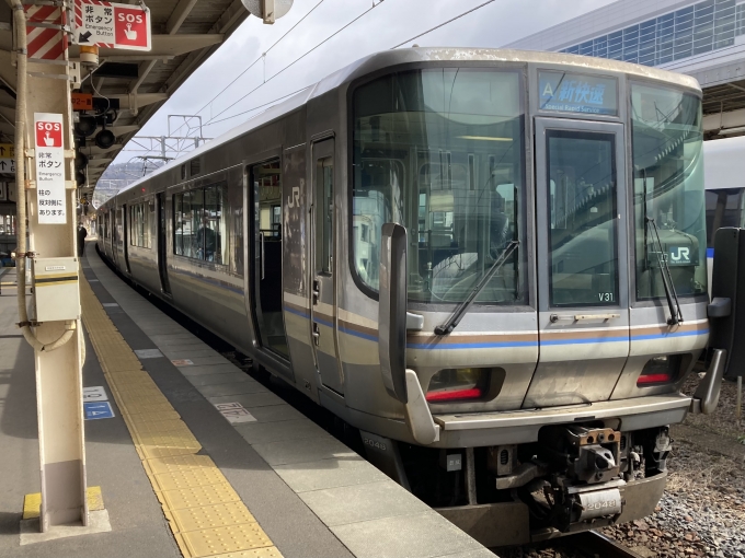 鉄道乗車記録の写真:乗車した列車(外観)(3)        「223系近ホシV31編成。敦賀駅5番のりば。」