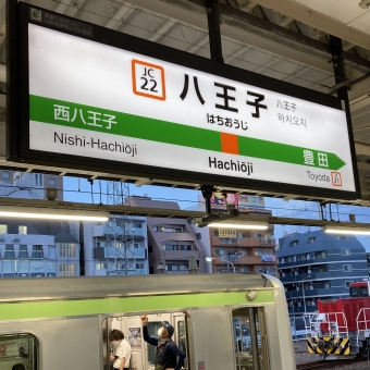 八王子駅から立川駅の乗車記録(乗りつぶし)写真