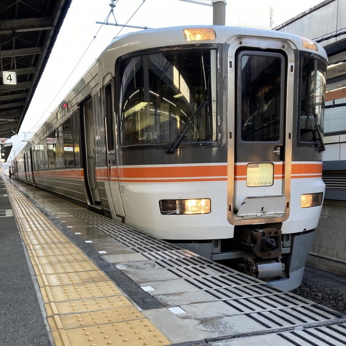 鉄道乗車記録の写真:乗車した列車(外観)(3)        「373系静シスF-14編成。浜松駅4番線。」