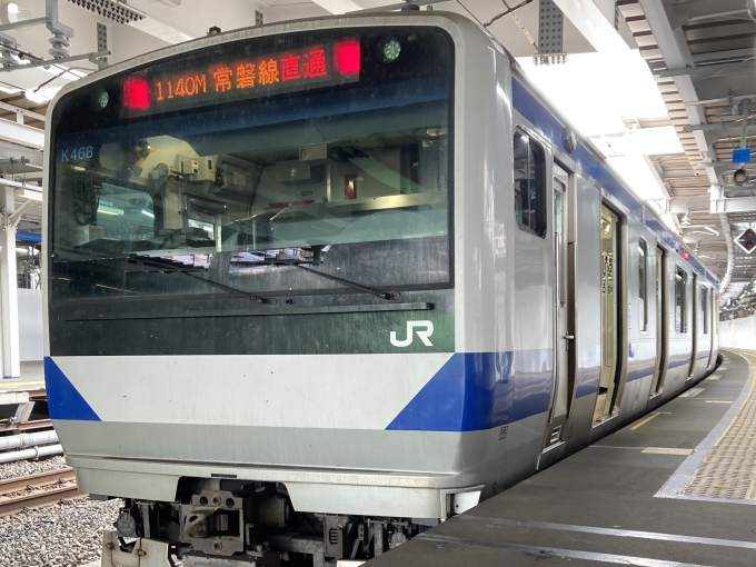 鉄道乗車記録の写真:乗車した列車(外観)(3)        「E531系水カツK468編成＋水カツK401編成。品川駅10番線。」