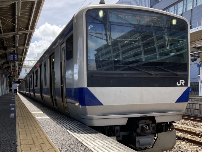 鉄道乗車記録の写真:乗車した列車(外観)(3)        「E531系水カツK469編成。土浦駅2番線。」