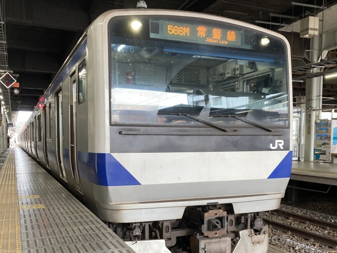 鉄道乗車記録の写真:乗車した列車(外観)(3)        「E531系水カツK476編成。水戸駅6番線。」