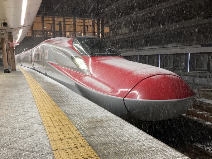 鉄道乗車記録の写真:乗車した列車(外観)(3)        「E6系北アキZ17編成。秋田駅12番線。」