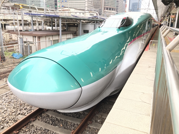 鉄道乗車記録の写真:乗車した列車(外観)(3)        「E5系仙セシU45編成。東京駅20番線。」