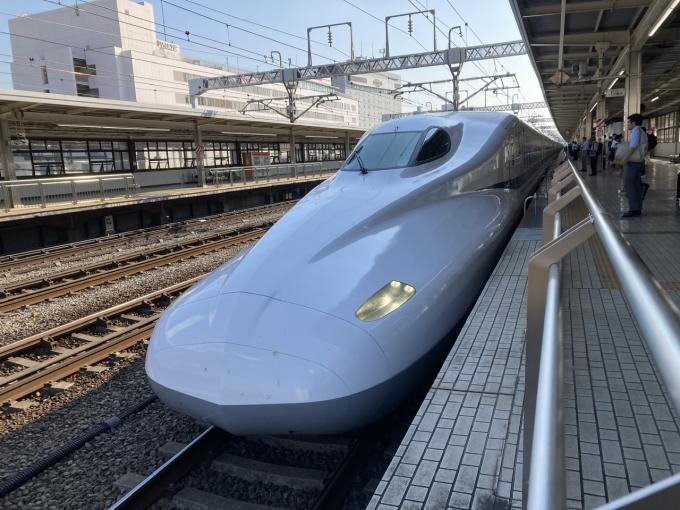 鉄道乗車記録の写真:乗車した列車(外観)(3)        「N700系幹オサG14編成。静岡駅6番線。」