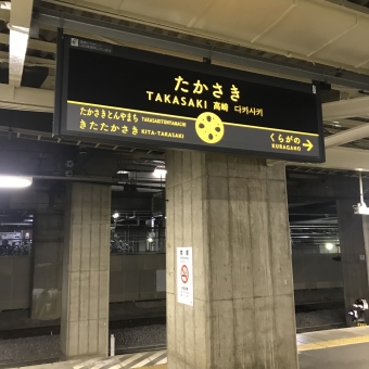 高崎駅から横浜駅の乗車記録(乗りつぶし)写真