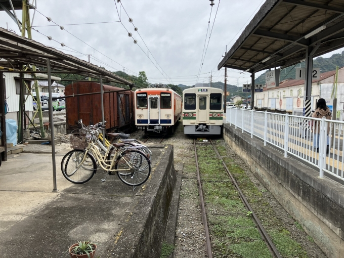 鉄道乗車記録の写真:乗車した列車(外観)(3)        「上信電鉄700形704F編成。下仁田駅1番線。」