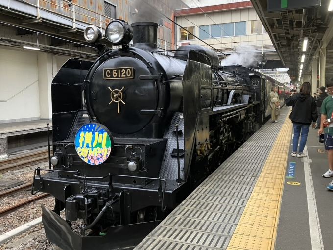 鉄道乗車記録の写真:旅の思い出(4)        「快速SL横川ナイトパーク。高崎駅3番線。」