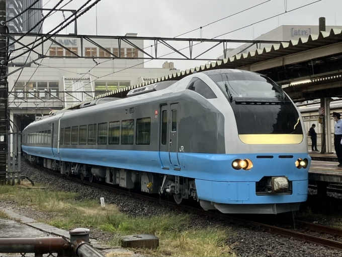 鉄道乗車記録の写真:乗車した列車(外観)(7)        「E653系K71編成。川越駅6番線。」
