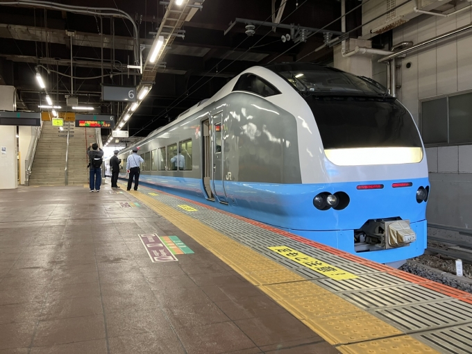 鉄道乗車記録の写真:乗車した列車(外観)(3)        「E653系K71編成。川越駅6番線。」