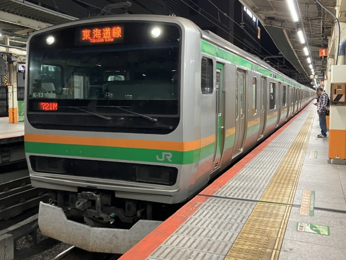 鉄道乗車記録の写真:乗車した列車(外観)(3)        「E231系横コツK-13編成+ 231系宮ヤマU113編成。横浜駅6番線。」