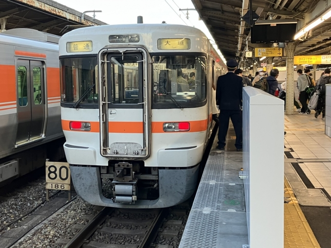 鉄道乗車記録の写真:乗車した列車(外観)(3)        「313系海カキY9編成4両。名古屋駅6番線。」