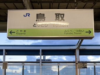 鳥取 写真:駅名看板