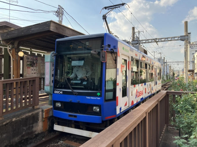 鉄道乗車記録の写真:乗車した列車(外観)(3)        「東京都交通局8900形。三ノ輪橋停車場出発ホーム。」
