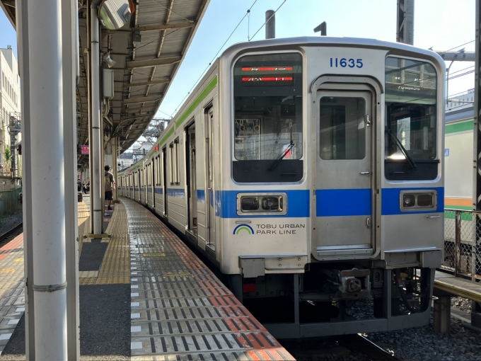 鉄道乗車記録の写真:乗車した列車(外観)(4)        「東武10000系11635F編成。大宮駅1番線。」