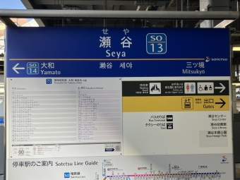 瀬谷駅 写真:駅名看板