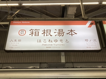 箱根湯本駅から小田原駅の乗車記録(乗りつぶし)写真