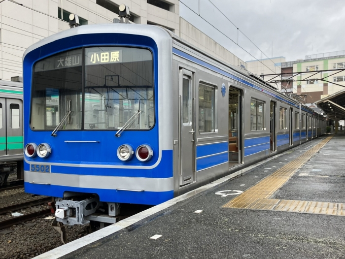 鉄道乗車記録の写真:乗車した列車(外観)(3)        「伊豆箱根鉄道5000系5502F編成。大雄山駅。」
