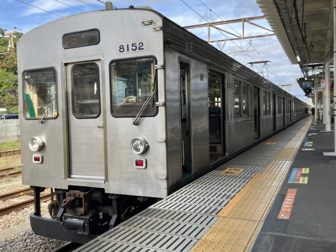 鉄道乗車記録の写真:乗車した列車(外観)(3)        「伊豆急8000系TB5編成+TA7編成。伊東駅3番線。」