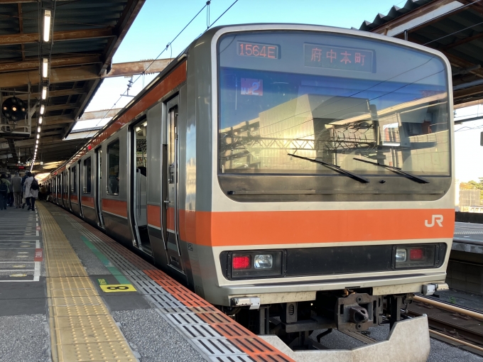 鉄道乗車記録の写真:乗車した列車(外観)(3)        「E231系千ケヨMU2編成。西船橋駅10番線。」
