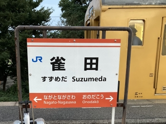 雀田駅から居能駅の乗車記録(乗りつぶし)写真