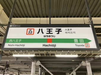 八王子駅から立川駅:鉄道乗車記録の写真
