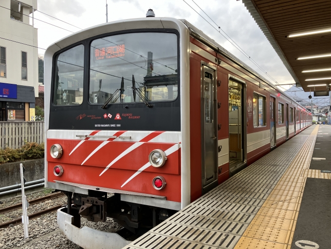 鉄道乗車記録の写真:乗車した列車(外観)(3)        「富士急6000系6501F編成。富士急大月駅1番線。」