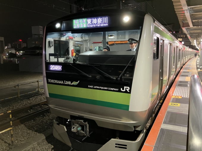 鉄道乗車記録の写真:乗車した列車(外観)(3)        「E233系横クラH023編成。八王子駅6番線。」