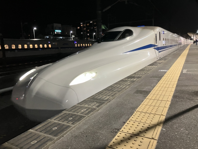 鉄道乗車記録の写真:乗車した列車(外観)(3)        「N700系S新幹線幹トウJ30編成。掛川駅4番線。」