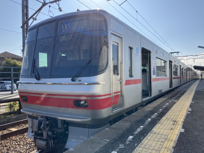 鉄道乗車記録の写真:乗車した列車(外観)(3)        「名鉄5000系5002F編成。上横須賀駅1番線。」