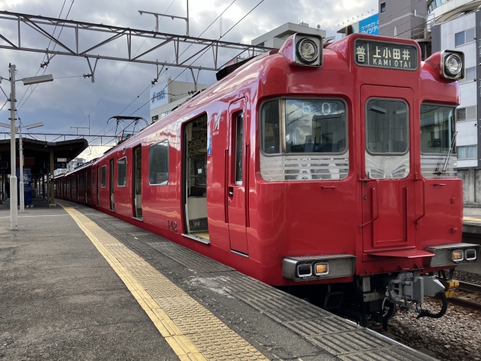 鉄道乗車記録の写真:乗車した列車(外観)(3)        「名鉄100・200系112F編成。豊田市駅2番線。」