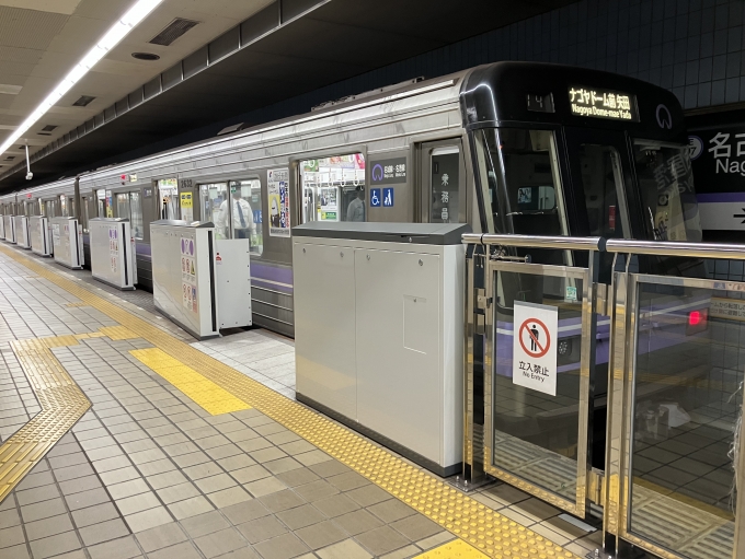 鉄道乗車記録の写真:乗車した列車(外観)(3)        「名古屋市営地下鉄2000形2132H編成。名古屋港駅2番線。」