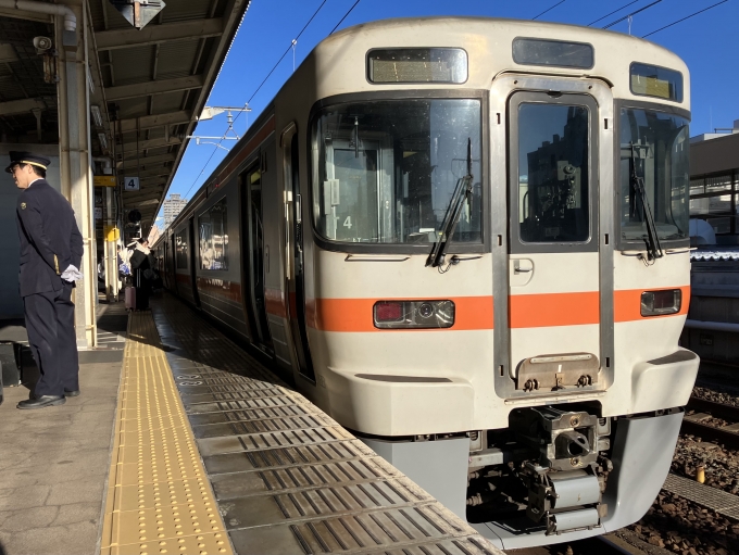 鉄道乗車記録の写真:乗車した列車(外観)(3)        「313系静シスT4編成。浜松駅4番線。」