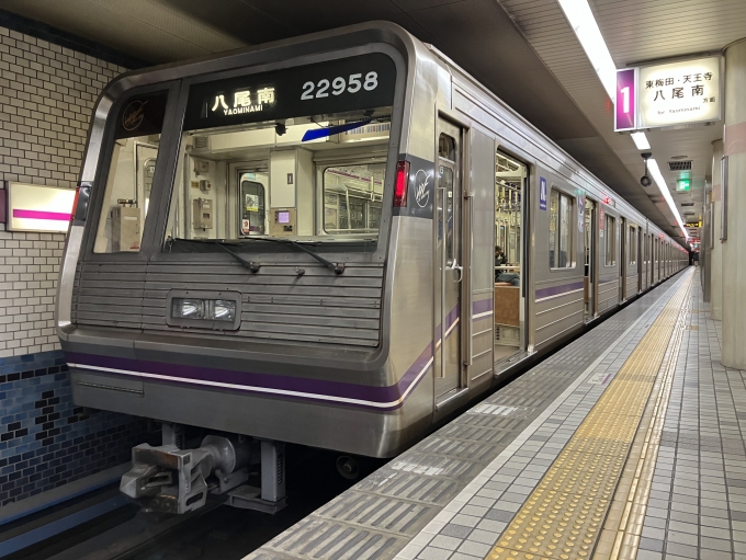 鉄道乗車記録の写真:乗車した列車(外観)(3)        「大阪市営地下鉄20系22658F編成。大日駅2番のりば。」