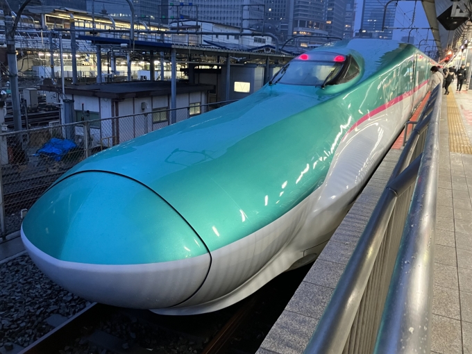 鉄道乗車記録の写真:乗車した列車(外観)(3)        「6系新幹線北アキZ14編成+ E5系新幹線仙セシU42編成。東京駅20番線。」