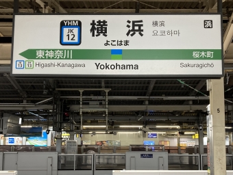 横浜駅から上野駅の乗車記録(乗りつぶし)写真