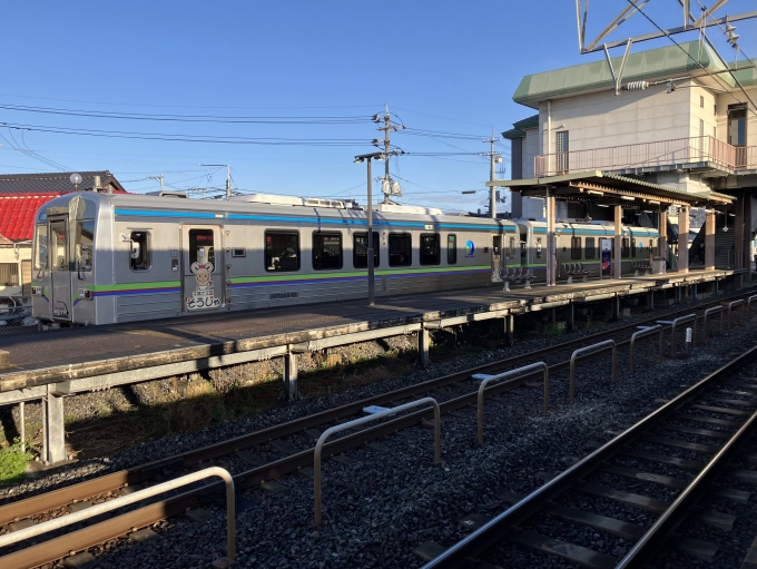 鉄道乗車記録の写真:乗車した列車(外観)(3)        「井原鉄道IRT355-01+ IRT355-102。総社駅6番のりば。」