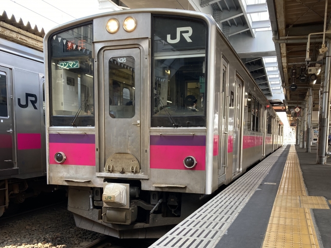 鉄道乗車記録の写真(3)        「700系秋アキN36編成。秋田駅5番線。」
